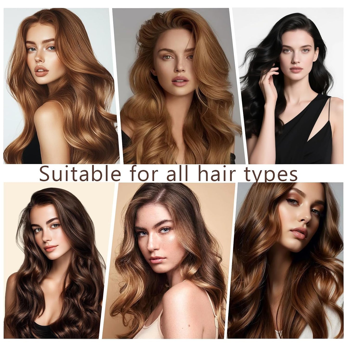 Curling Tie New Hair Curlers to Sleep In, Heatless Curls Overnight Headband, Soft Ribbon Wrap for Long Hair, Perfect Natural Curls Bouncy Curls Hairstyle Hair Suitable for All Hairs Types(Brown)