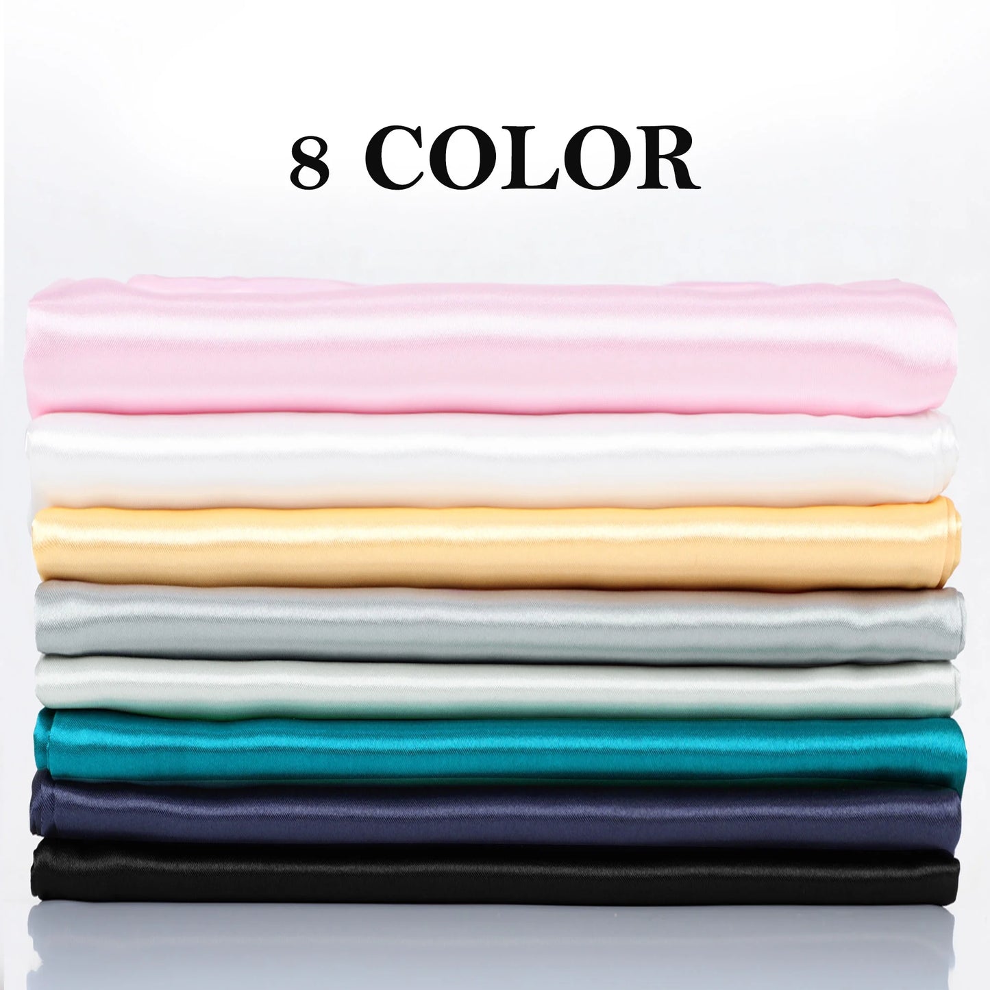 Set of 2 King (20"X36") Satin Pillowcase Durable&Soft Enveloped Gray