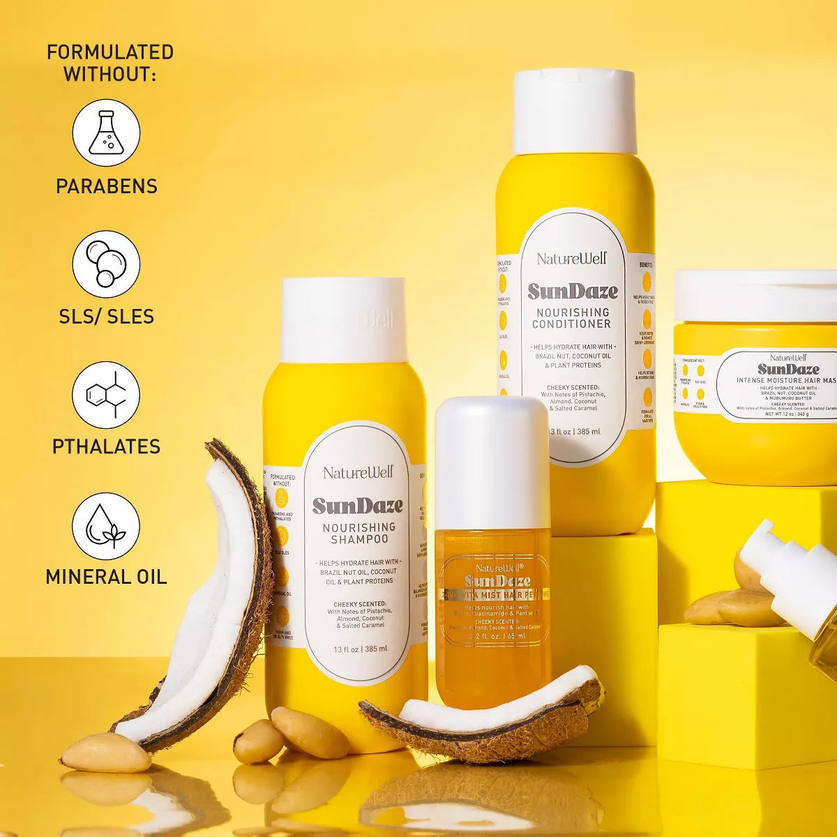 Naturewell Sundaze Hair Perfume: Shine Enhancing, All Hair Types, Spray, Hair Treatments